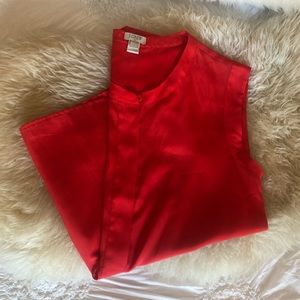 ORANGE JCREW SLEEVELESS TOP